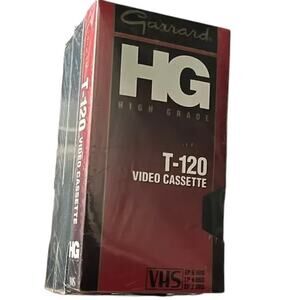 Vintage Garrand HG High Grade T-120 VHS Cassettes Factory Sealed 3-Pack Movie